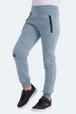 Slazenger - Slazenger LAMYA Unisex Çocuk Fermuar Cepli Mavi Eşofman Altı Slazenger - Slazenger LAMYA Unisex Çocuk Fermuar Cepli Mavi Eşofman Altı