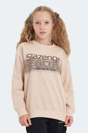 Slazenger LAST Unisex Çocuk Camel Sweatshırt