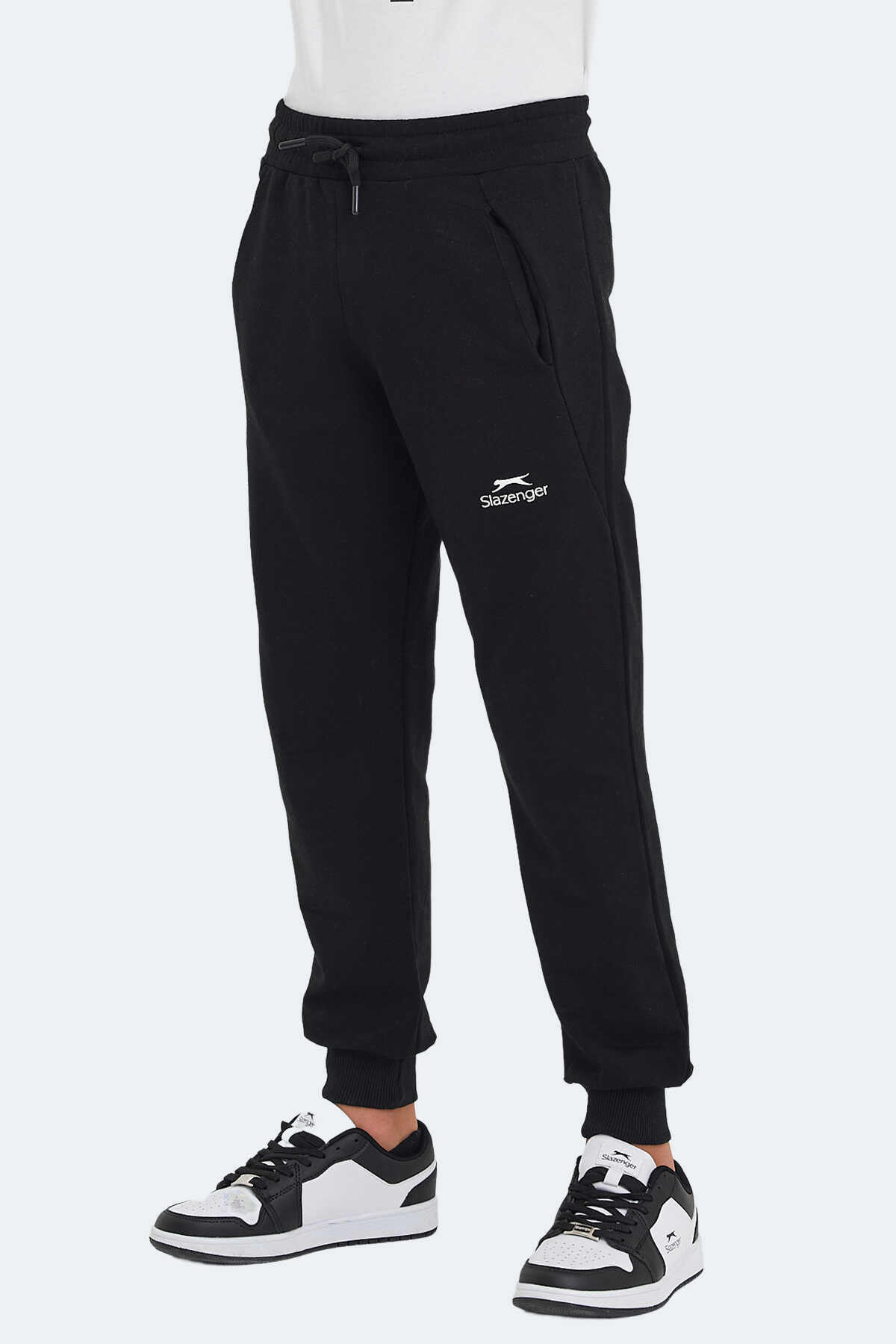 Slazenger - Slazenger LEGY Unisex Çocuk Eşofman Altı Siyah