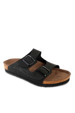 Slazenger - Slazenger LENS Kadın Siyah Nubuk Terlik Slazenger - Slazenger LENS Kadın Siyah Nubuk Terlik