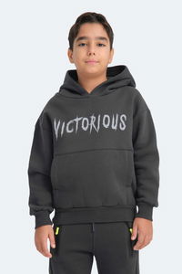 Slazenger - Slazenger LEXUS Unisex Çocuk Kapüşonlu Cepli Koyu Gri Sweatshırt Slazenger - Slazenger LEXUS Unisex Çocuk Kapüşonlu Cepli Koyu Gri Sweatshırt