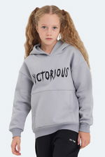 Slazenger - Slazenger LEXUS Unisex Çocuk Kapüşonlu Cepli Taş Gri Sweatshırt Slazenger - Slazenger LEXUS Unisex Çocuk Kapüşonlu Cepli Taş Gri Sweatshırt