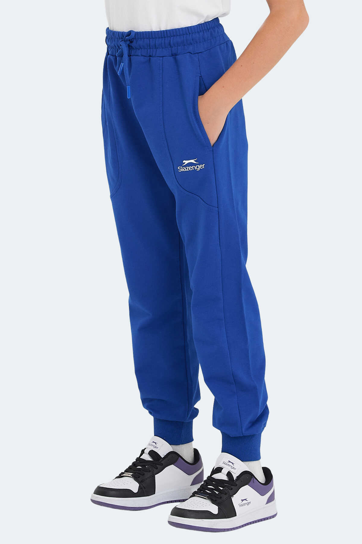 Slazenger - Slazenger LINE Unisex Çocuk Eşofman Altı Saks Mavi