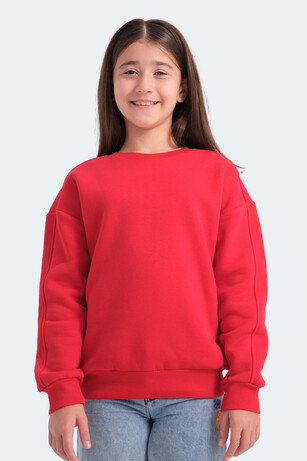 Slazenger LOGAN Kız Çocuk Kırmızı Sweatshırt