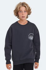 Slazenger - Slazenger LONE Unisex Çocuk Koyu Gri Sweatshırt Slazenger - Slazenger LONE Unisex Çocuk Koyu Gri Sweatshırt