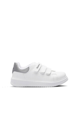 Slazenger LOVE I Unisex Çocuk Beyaz / Gümüş Günlük Spor Ayakkabısı