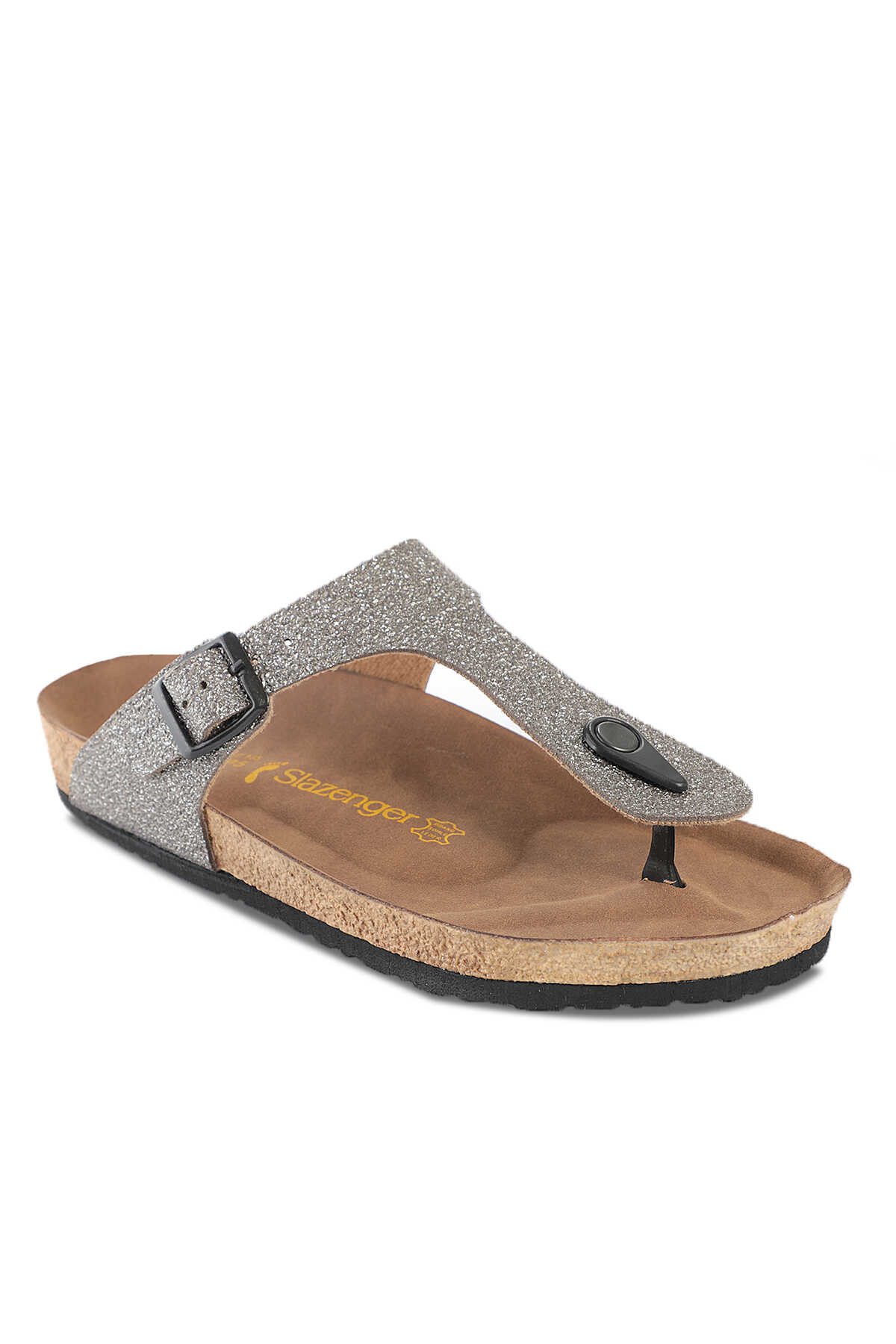 Slazenger - Slazenger LUKE Kadın Parmak Arası Gri / Mor Terlik