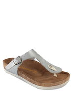 Slazenger - Slazenger LUKE Kadın Parmak Arası Gümüş Terlik Slazenger - Slazenger LUKE Kadın Parmak Arası Gümüş Terlik