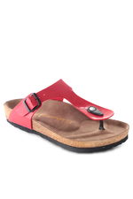 Slazenger - Slazenger LUKE Kadın Parmak Arası Kırmızı Rugan Terlik Slazenger - Slazenger LUKE Kadın Parmak Arası Kırmızı Rugan Terlik