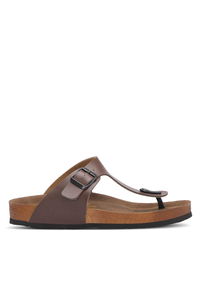 Slazenger - Slazenger LUKE Erkek Parmak Arası Kahve Terlik