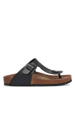 Slazenger - Slazenger LUKE Erkek Parmak Arası Siyah Terlik