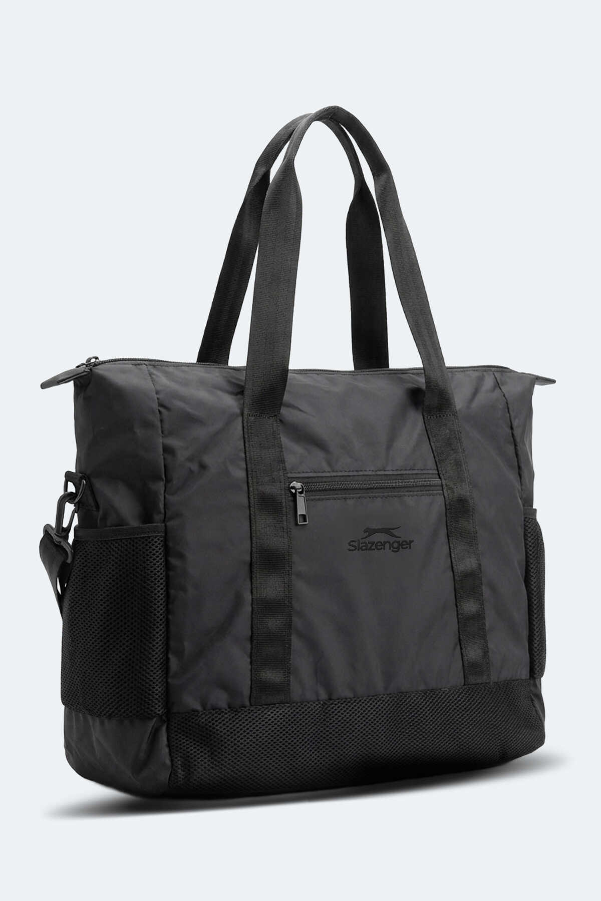 Slazenger - Slazenger LUXE Unisex Spor Siyah Omuz Çantası