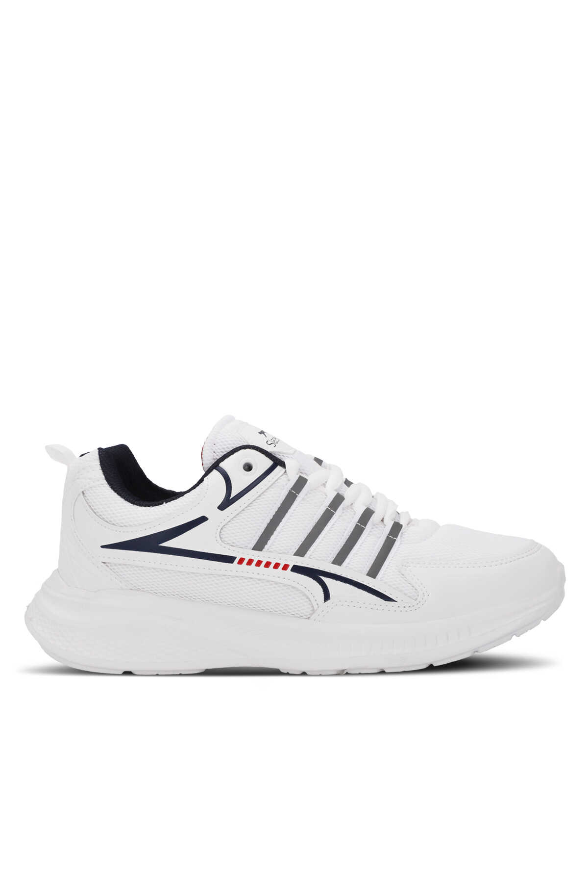 Slazenger - Slazenger MACELLAN Erkek Beyaz / Lacivert Koşu & Yürüyüş Spor Ayakkabısı
