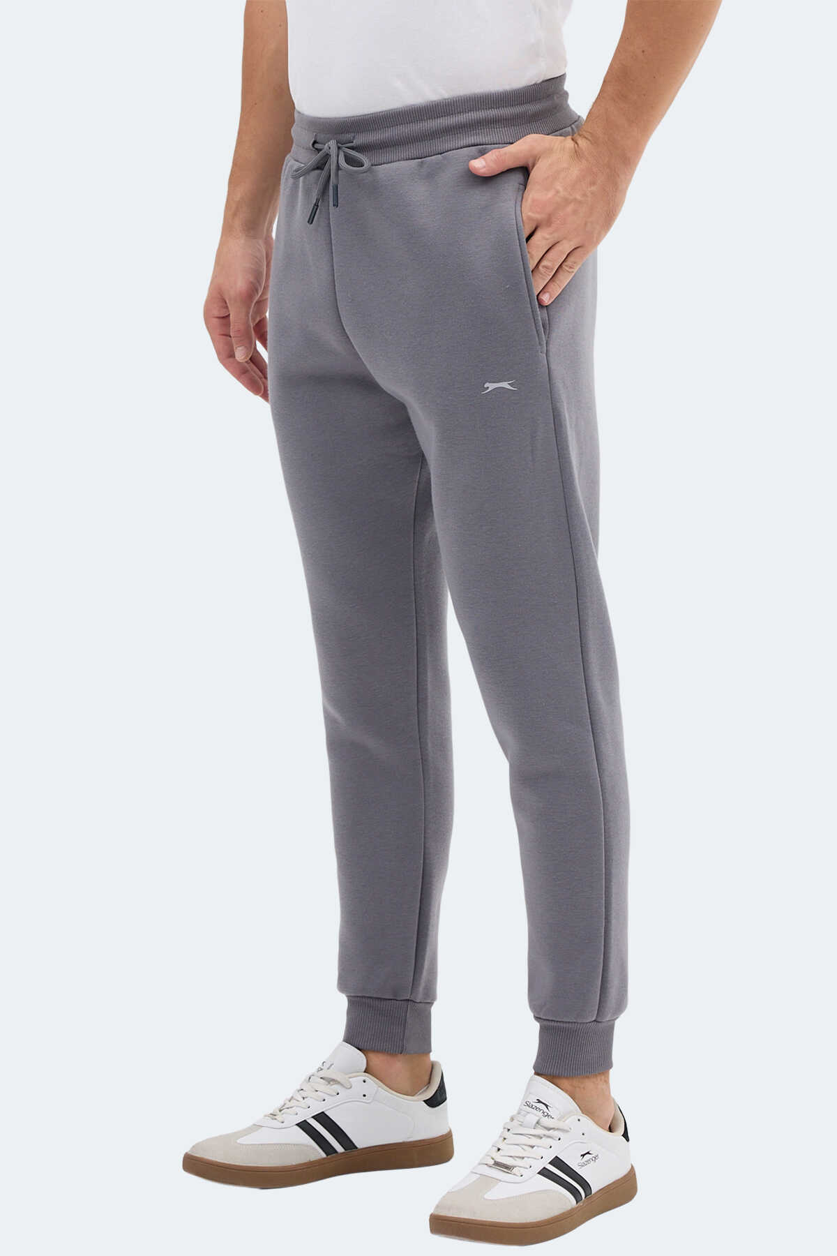 Slazenger - Slazenger MACH I Erkek Gri Eşofman Altı Slazenger - Slazenger MACH I Erkek Gri Eşofman Altı