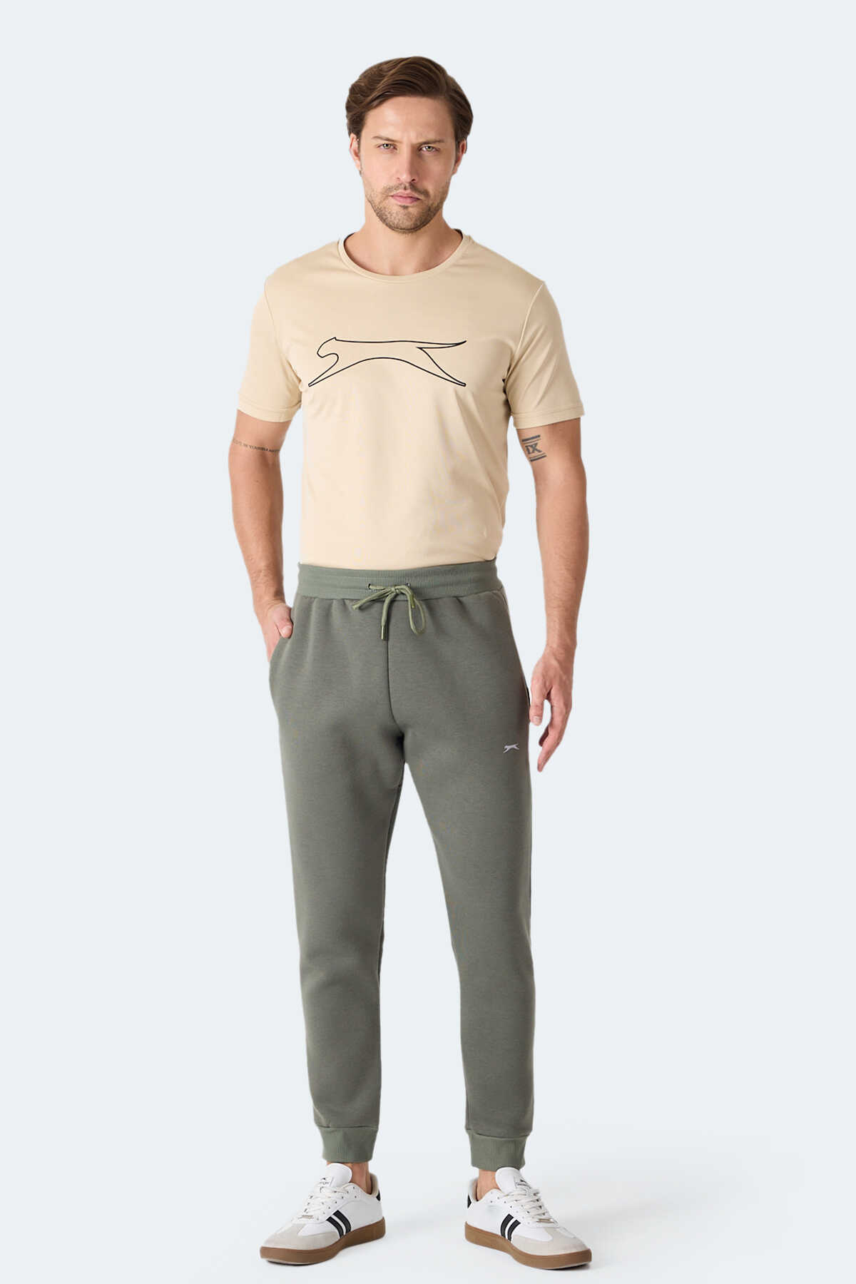 Slazenger MACH I Erkek Haki Eşofman Altı Slazenger MACH I Erkek Haki Eşofman Altı