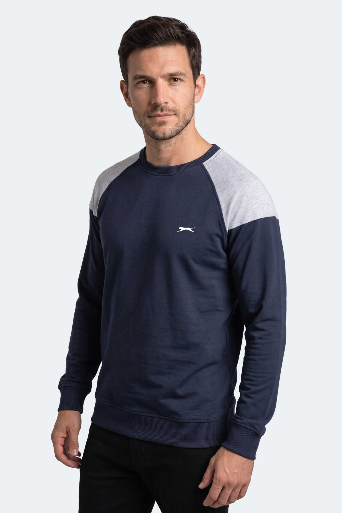 Slazenger - Slazenger MADE Erkek Lacivert Sweatshırt