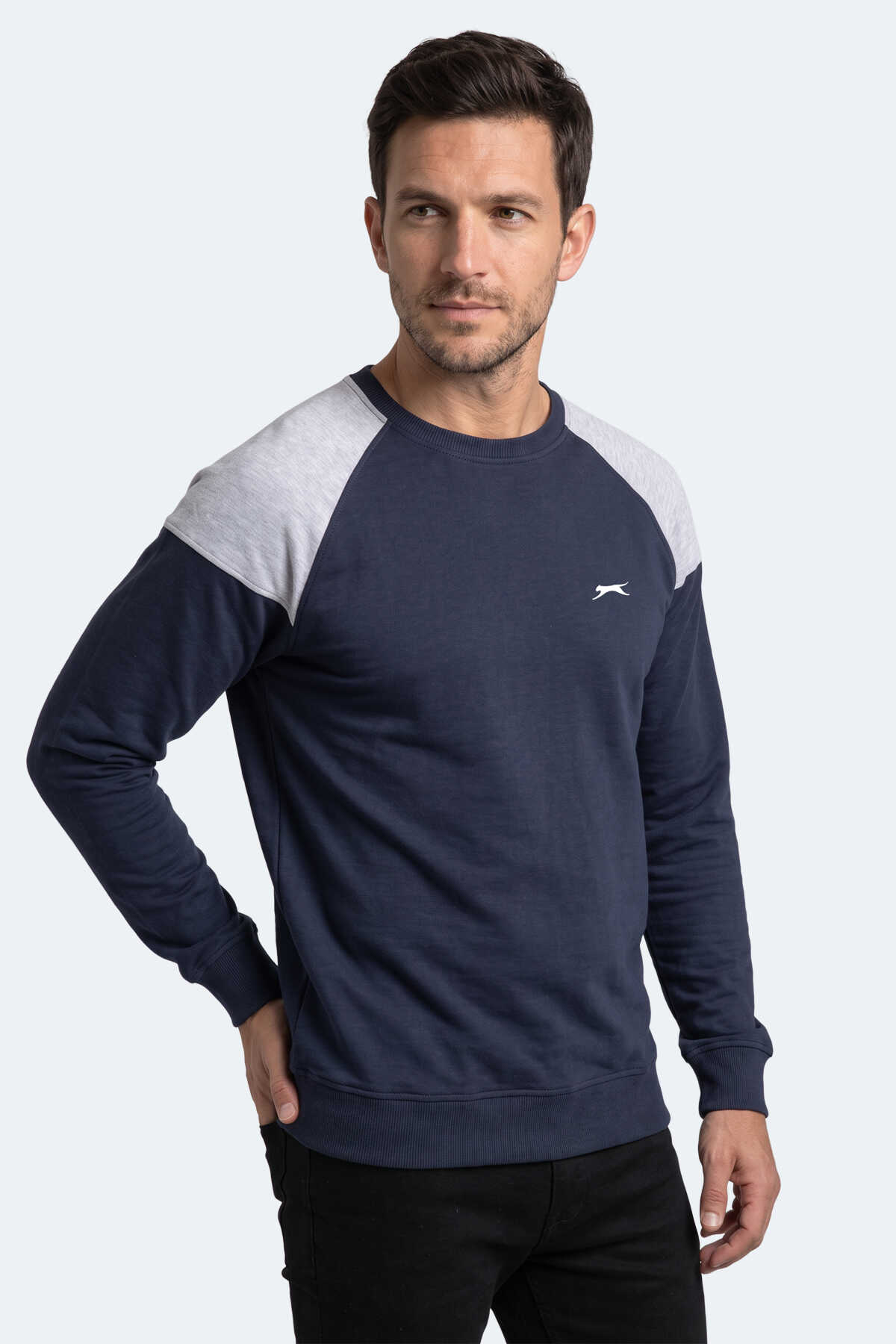 Slazenger MADE Erkek Lacivert Sweatshırt - 4