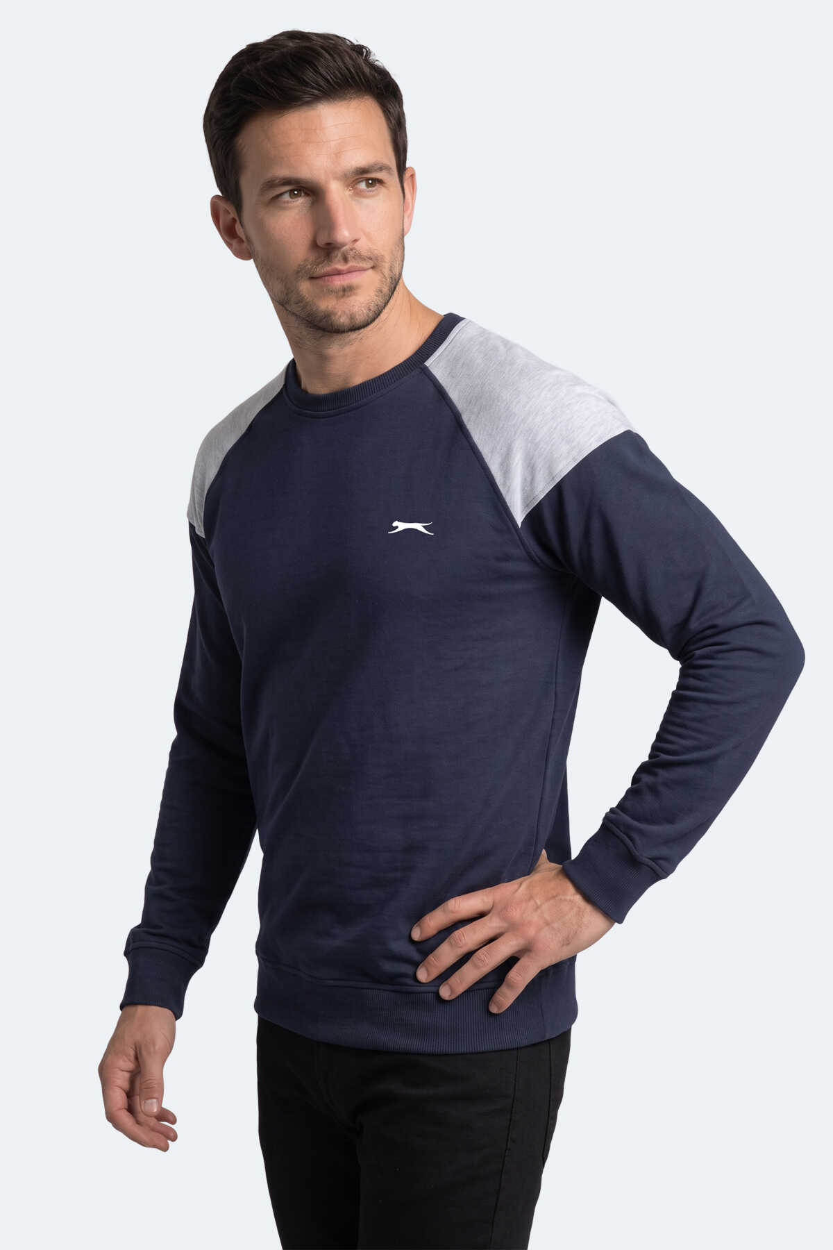 Slazenger MADE Erkek Lacivert Sweatshırt - 5