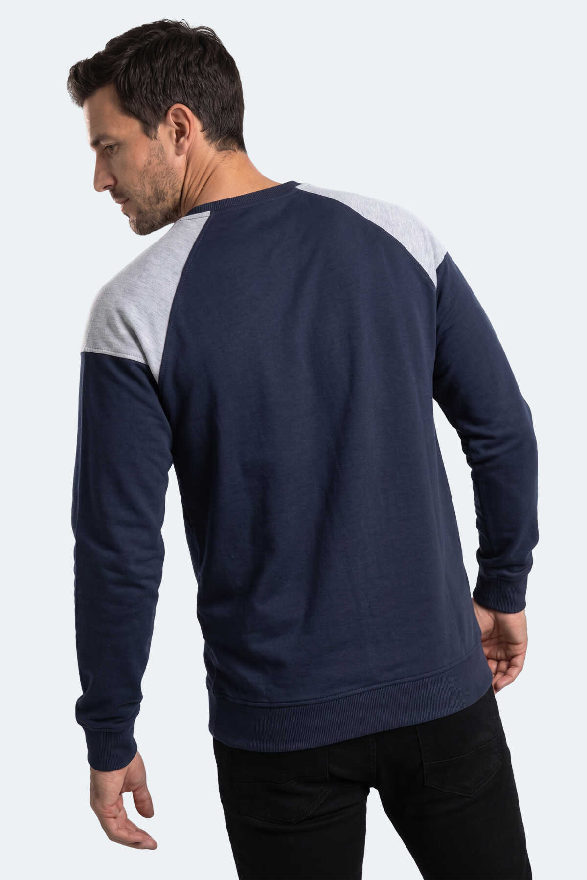 Slazenger MADE Erkek Lacivert Sweatshırt - 6