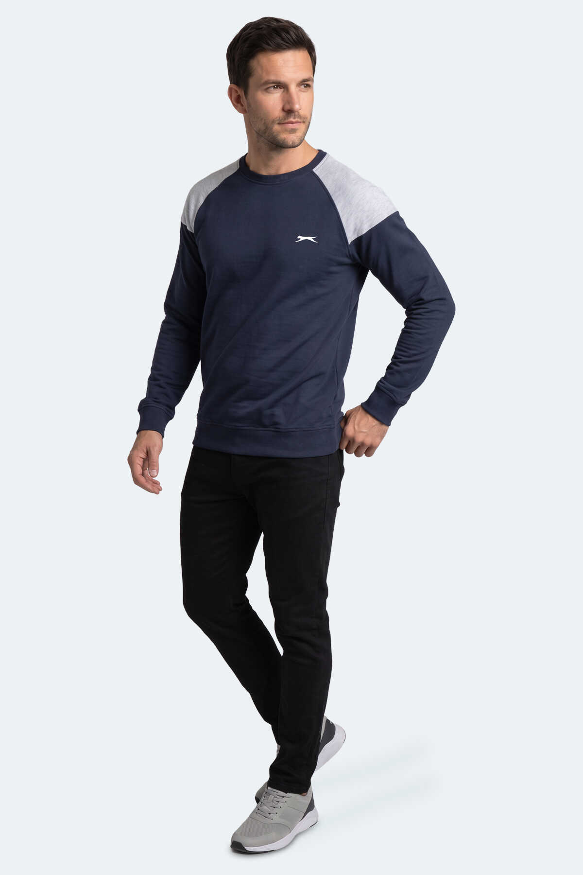 Slazenger MADE Erkek Lacivert Sweatshırt - 7