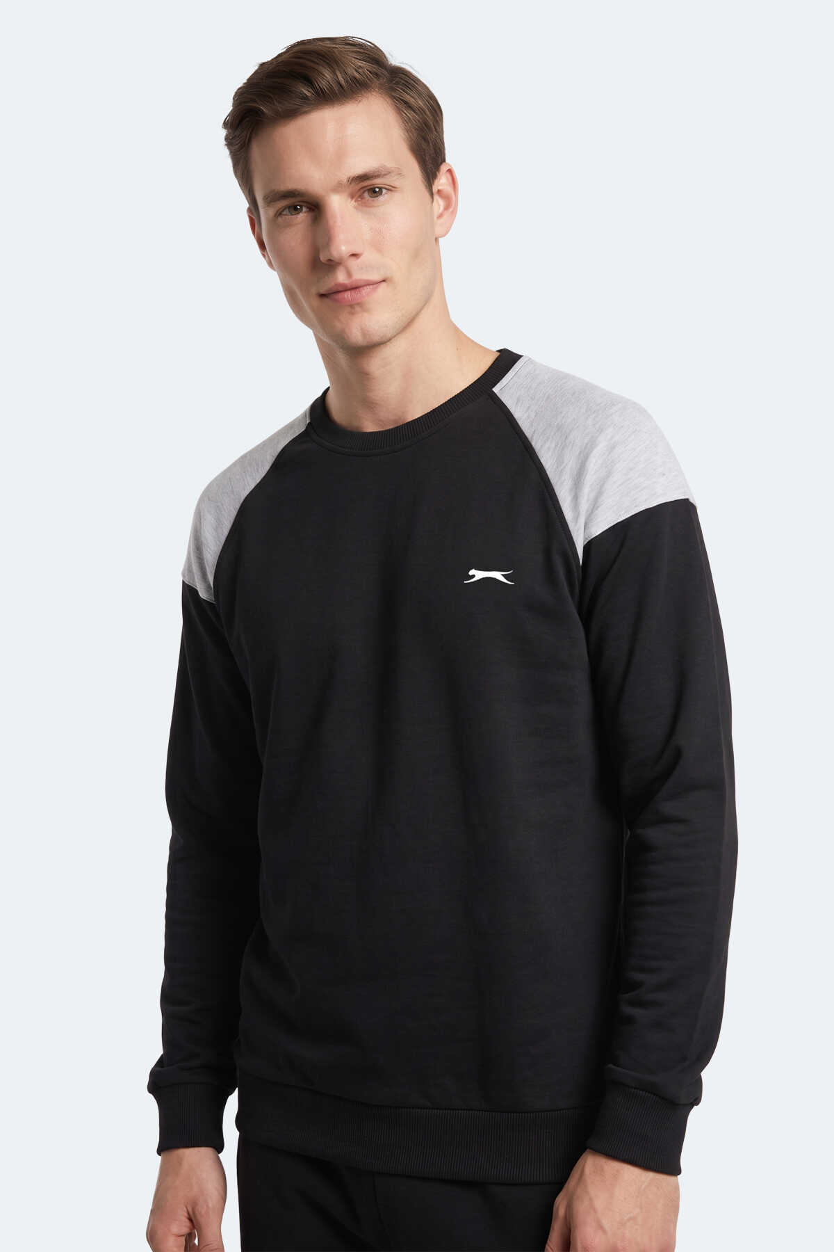 Slazenger - Slazenger MADE Erkek Siyah Sweatshırt