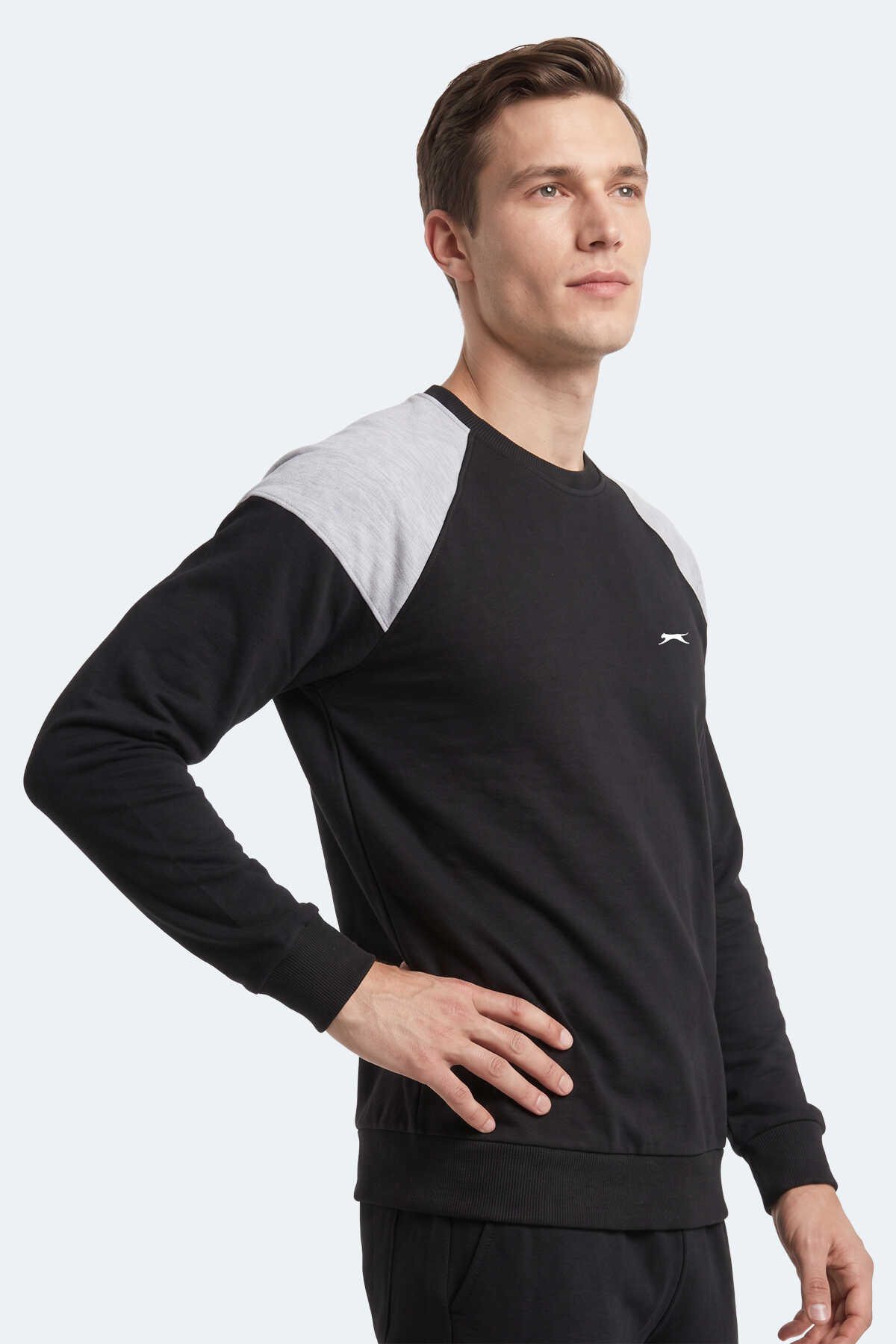 Slazenger MADE Erkek Siyah Sweatshırt - 4
