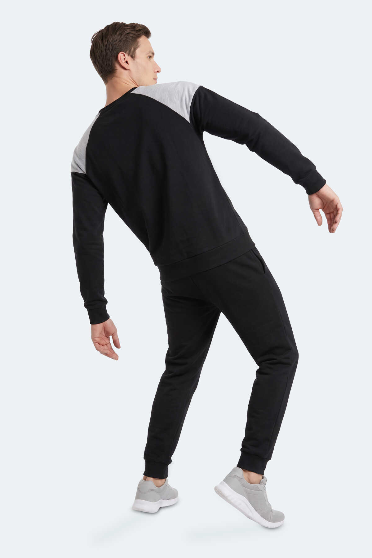 Slazenger MADE Erkek Siyah Sweatshırt - 5