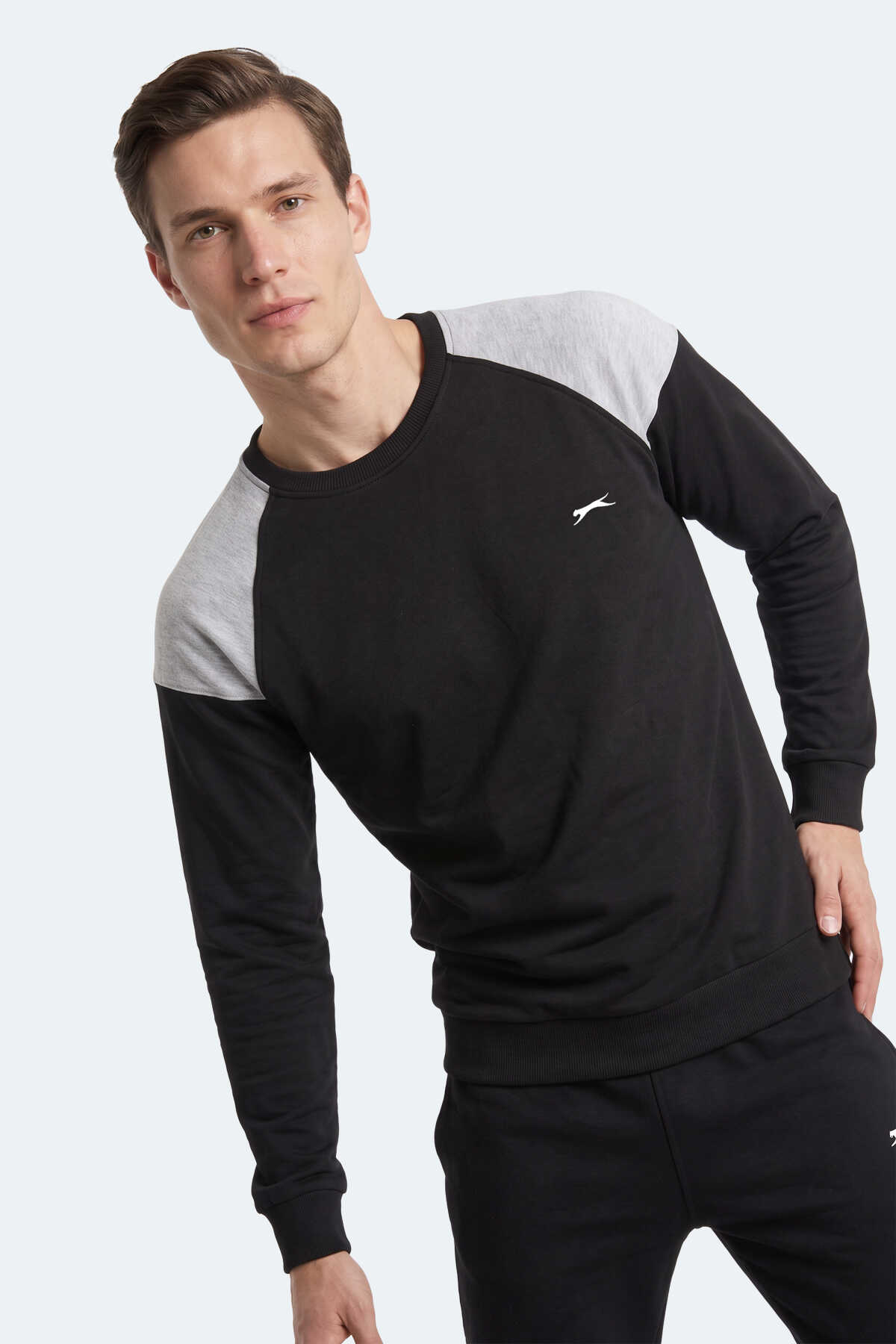 Slazenger MADE Erkek Siyah Sweatshırt - 6