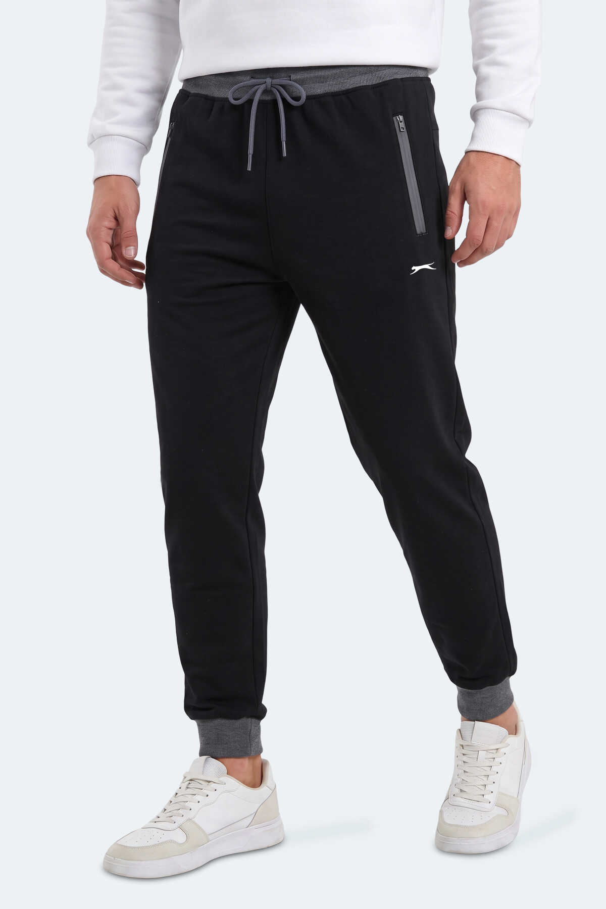 Slazenger - Slazenger MAKAR Erkek Siyah Eşofman Altı
