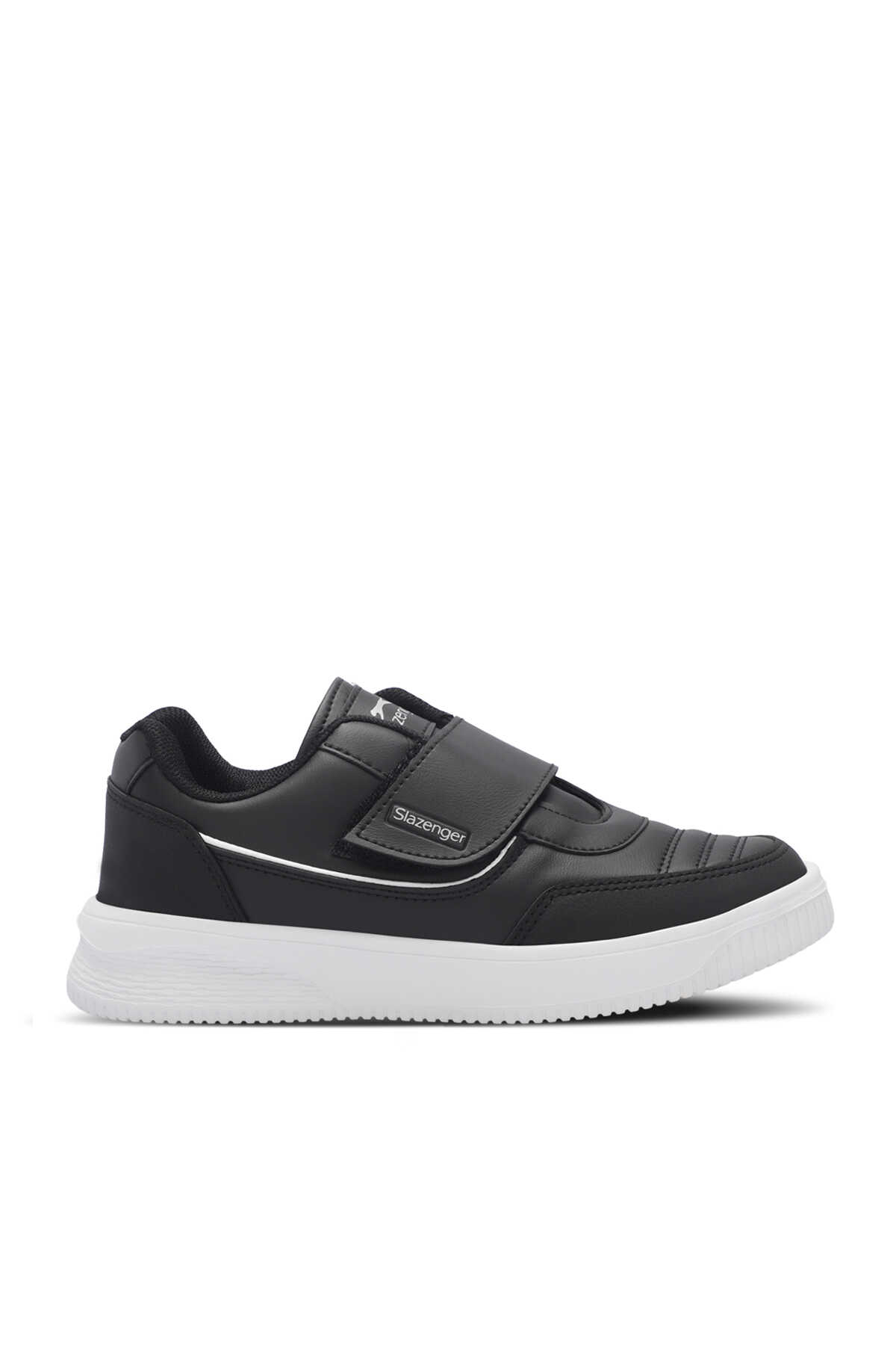 Slazenger - Slazenger MALL I Kadın Cırt Cırtlı Siyah / Beyaz Günlük Spor Ayakkabısı
