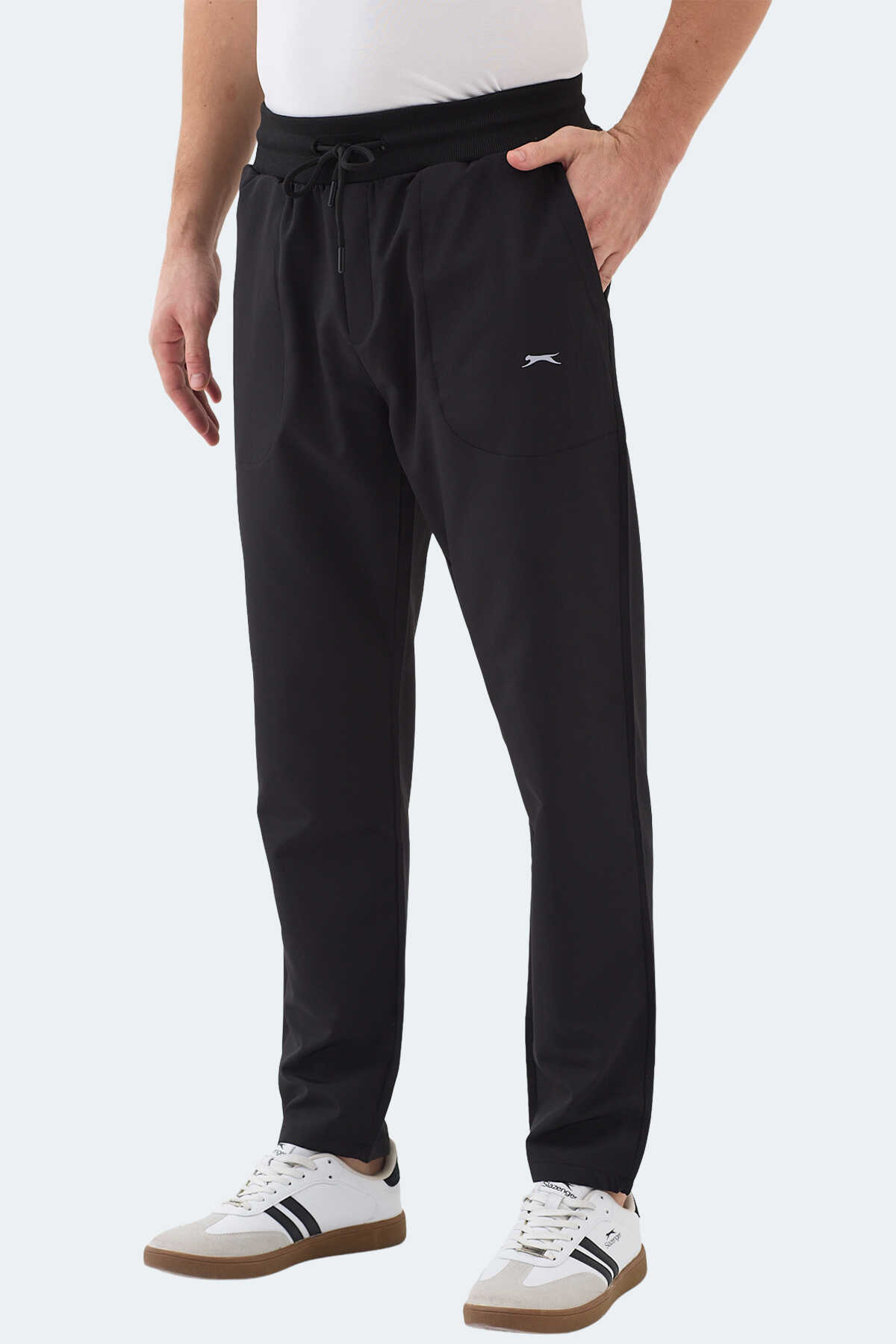 Slazenger - Slazenger MANUS Erkek Cepli Siyah Eşofman Altı