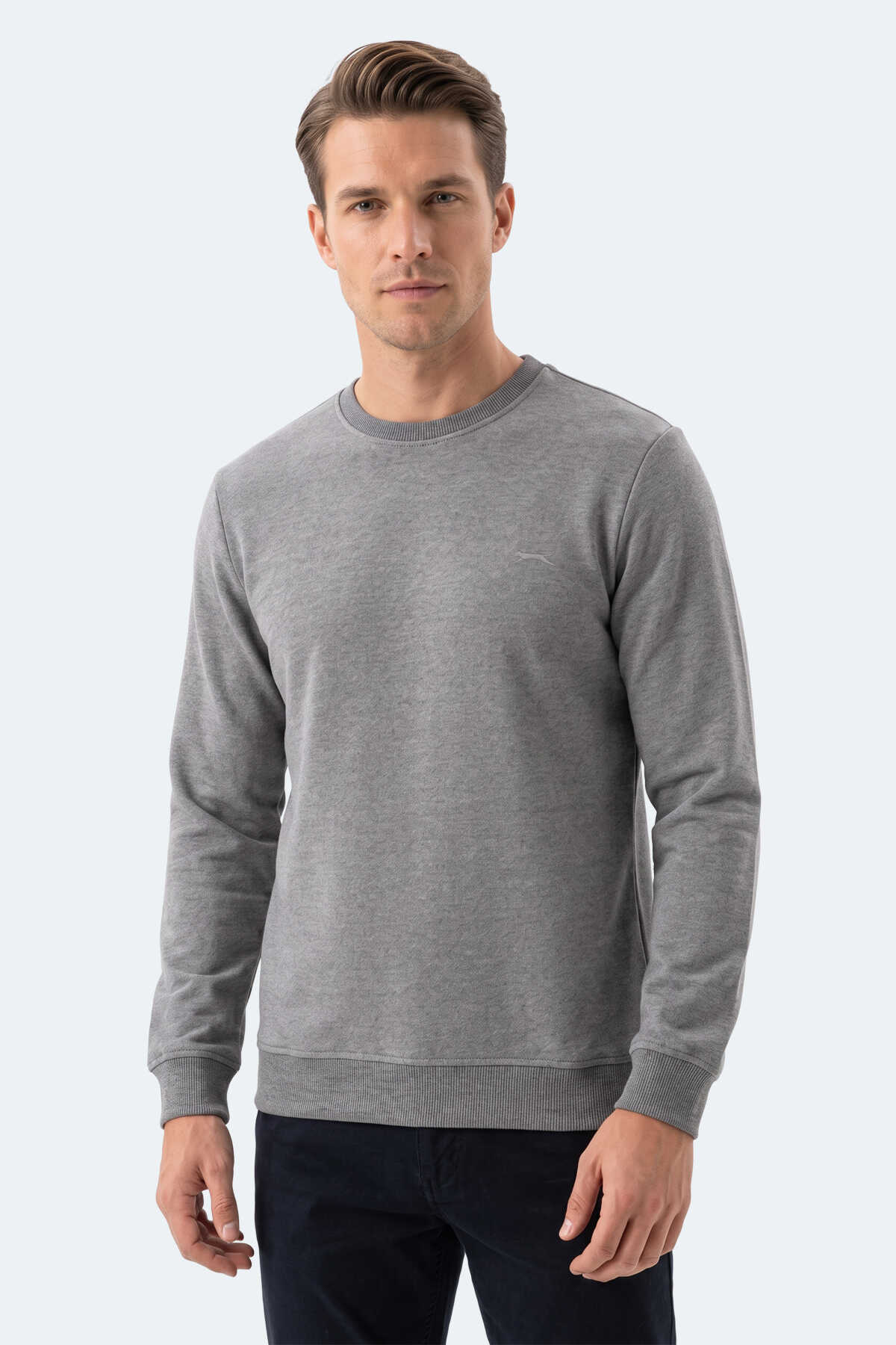 Slazenger - Slazenger MARLON I Erkek Koyu Gri Sweatshırt
