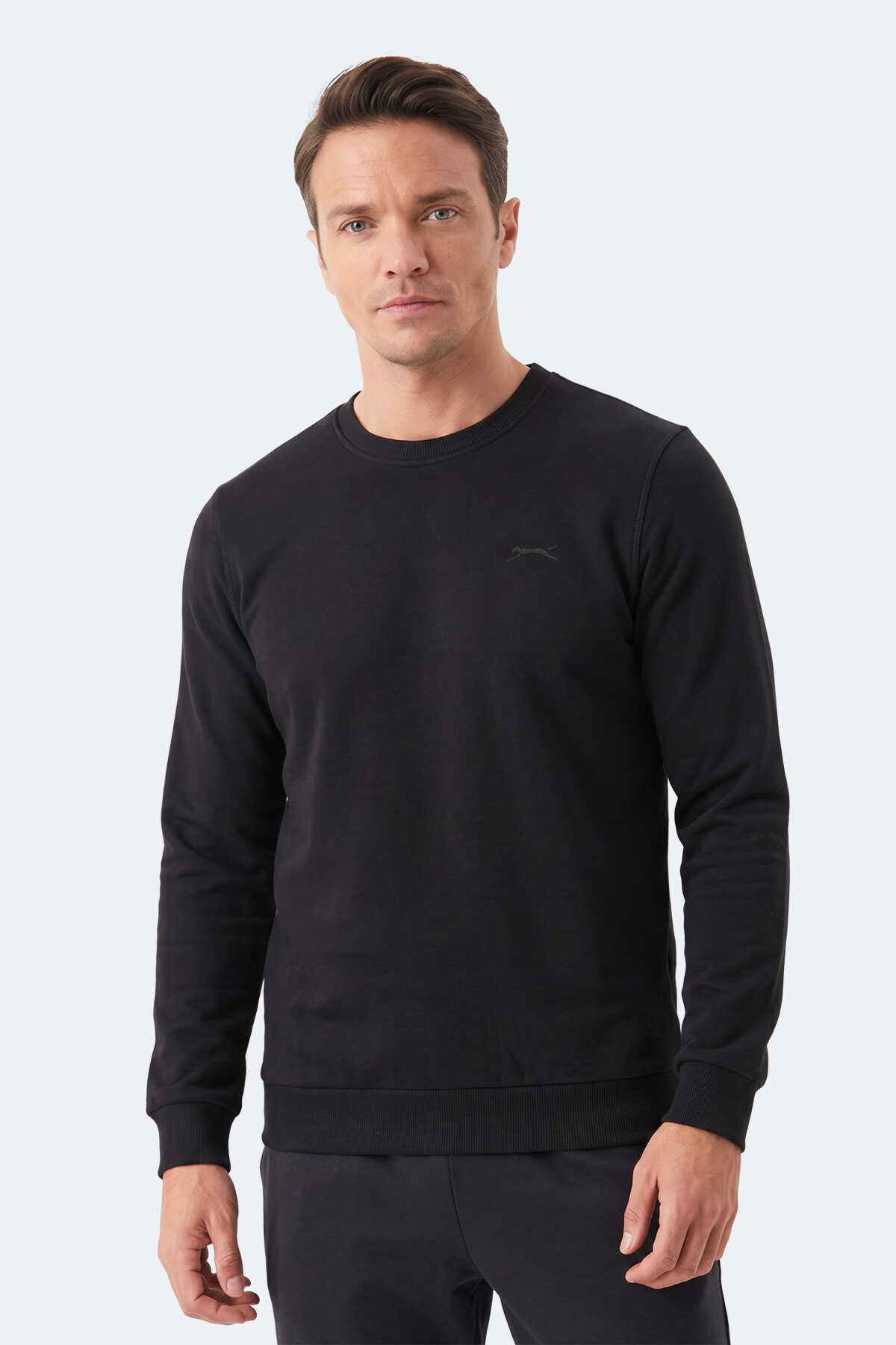 Slazenger - Slazenger MARLON I Erkek Siyah Sweatshırt
