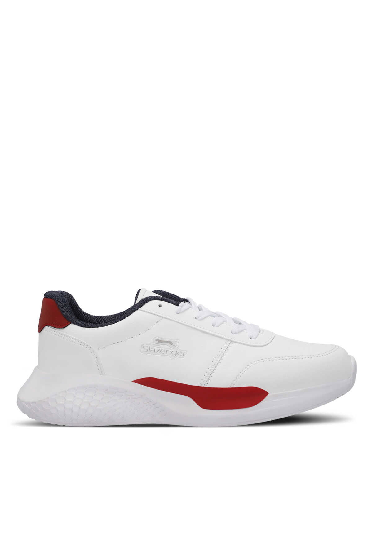 Slazenger - Slazenger MARTINE I Erkek Sneaker Ayakkabı Beyaz / Lacivert / Kırmızı