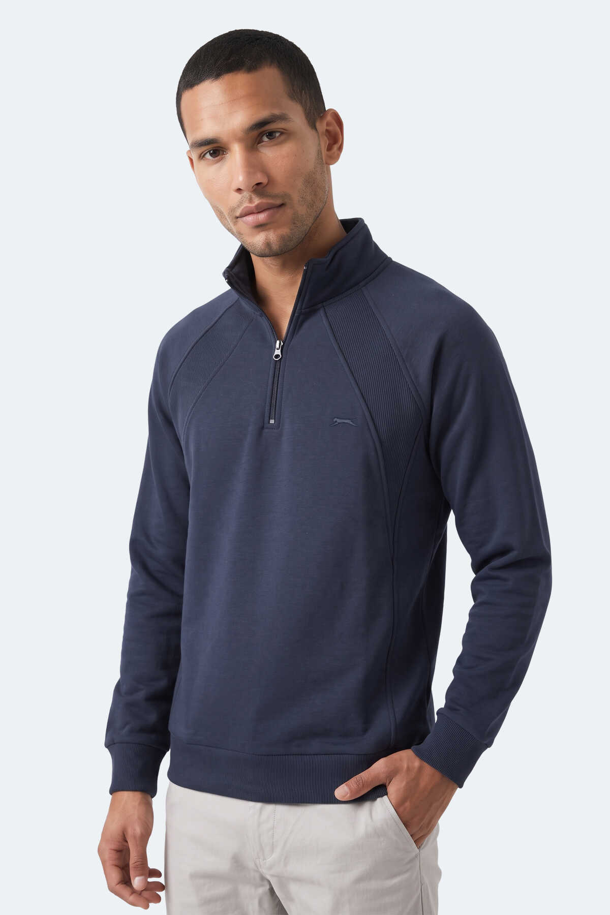 Slazenger MAVON I Erkek Lacivert Sweatshırt - 6