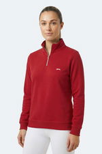 Slazenger - Slazenger MAXIS I Kadın Dik Yaka Fermuarlı Kırmızı Sweatshırt