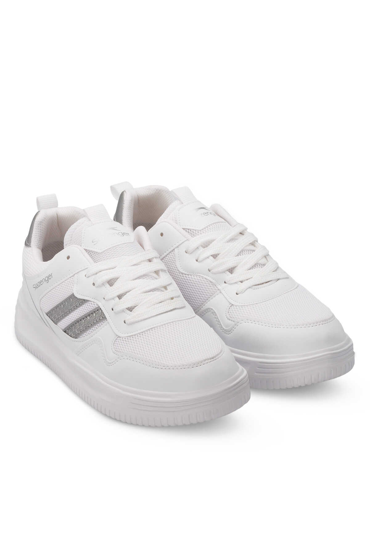 Slazenger MEGA I Erkek Beyaz / Gri Günlük Spor Ayakkabısı Slazenger MEGA I Erkek Beyaz / Gri Günlük Spor Ayakkabısı