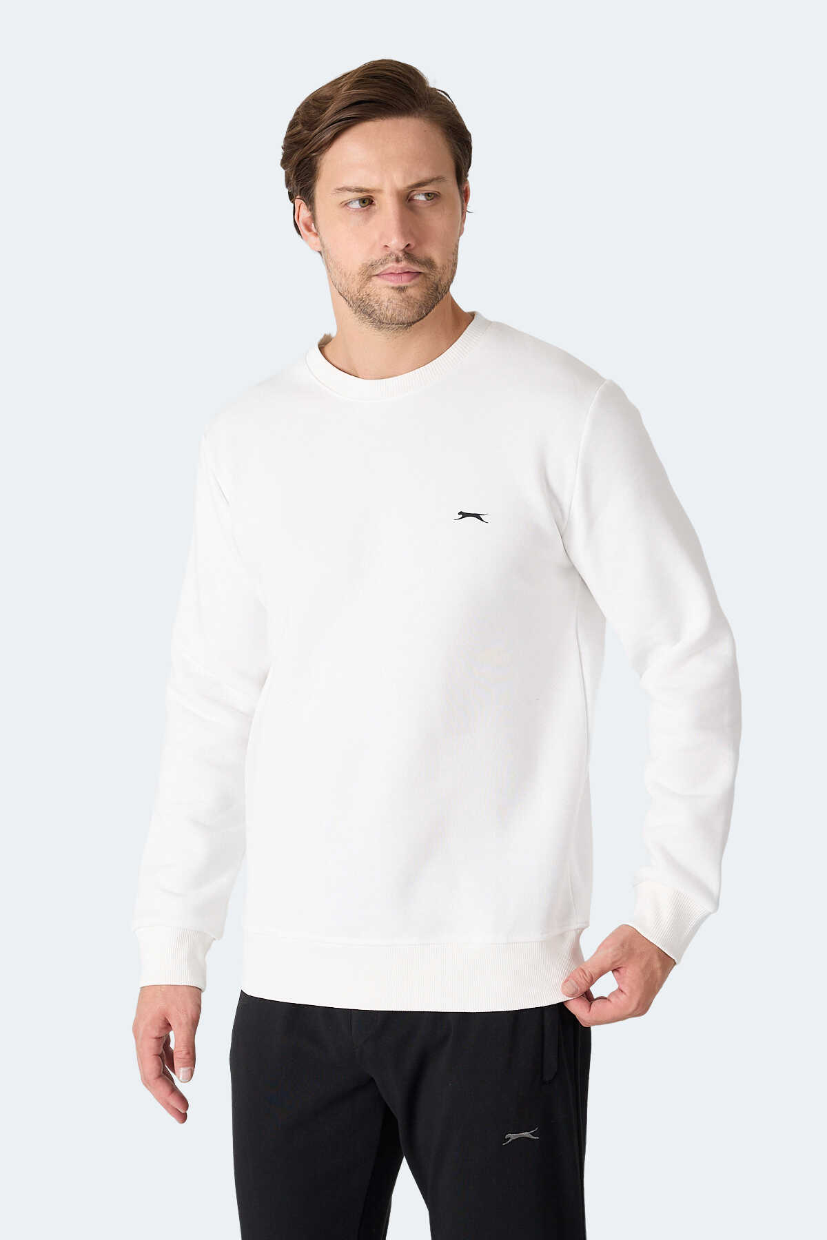 Slazenger MEGAR I Erkek Ekru Sweatshırt Slazenger MEGAR I Erkek Ekru Sweatshırt