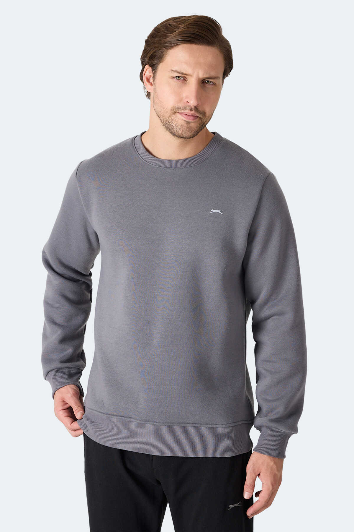 Slazenger - Slazenger MEGAR I Erkek Gri Sweatshirt