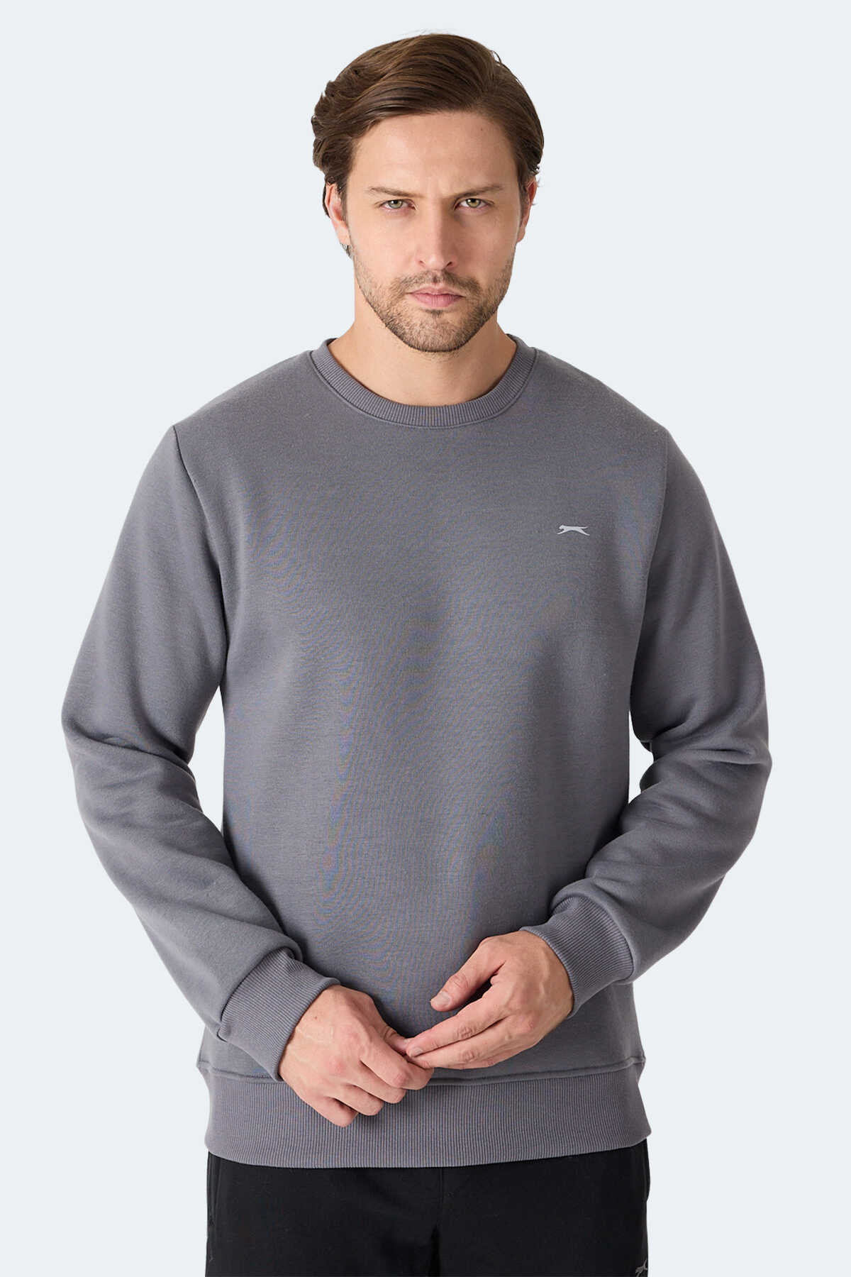 Slazenger MEGAR I Erkek Gri Sweatshırt Slazenger MEGAR I Erkek Gri Sweatshırt