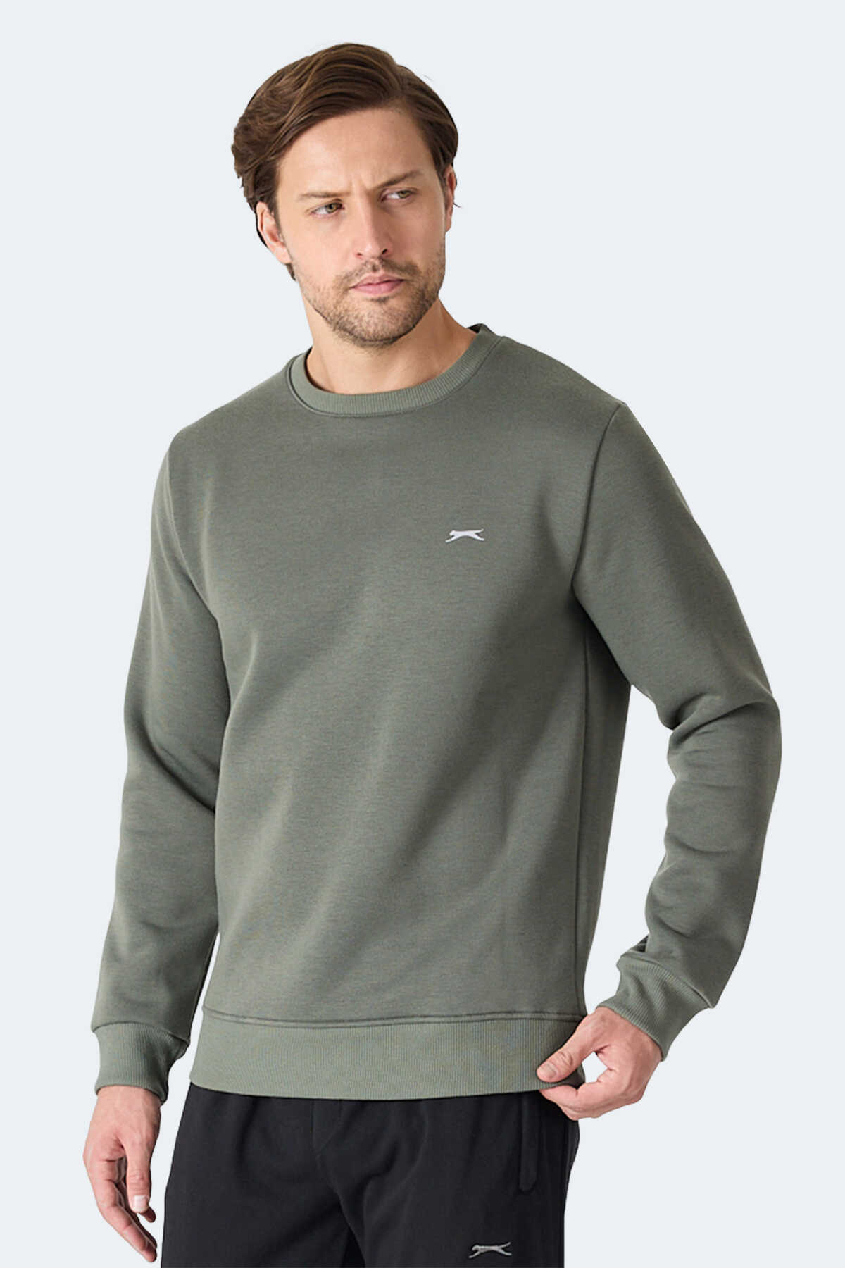 Slazenger MEGAR I Erkek Haki Sweatshırt Slazenger MEGAR I Erkek Haki Sweatshırt