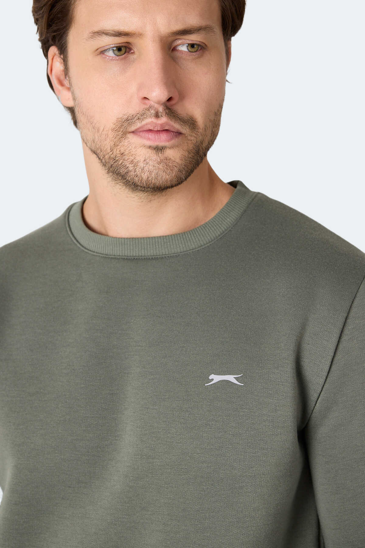 Slazenger MEGAR I Erkek Haki Sweatshırt Slazenger MEGAR I Erkek Haki Sweatshırt