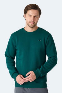 Slazenger - Slazenger MEGAR I Erkek Koyu Yeşil Sweatshırt Slazenger - Slazenger MEGAR I Erkek Koyu Yeşil Sweatshırt