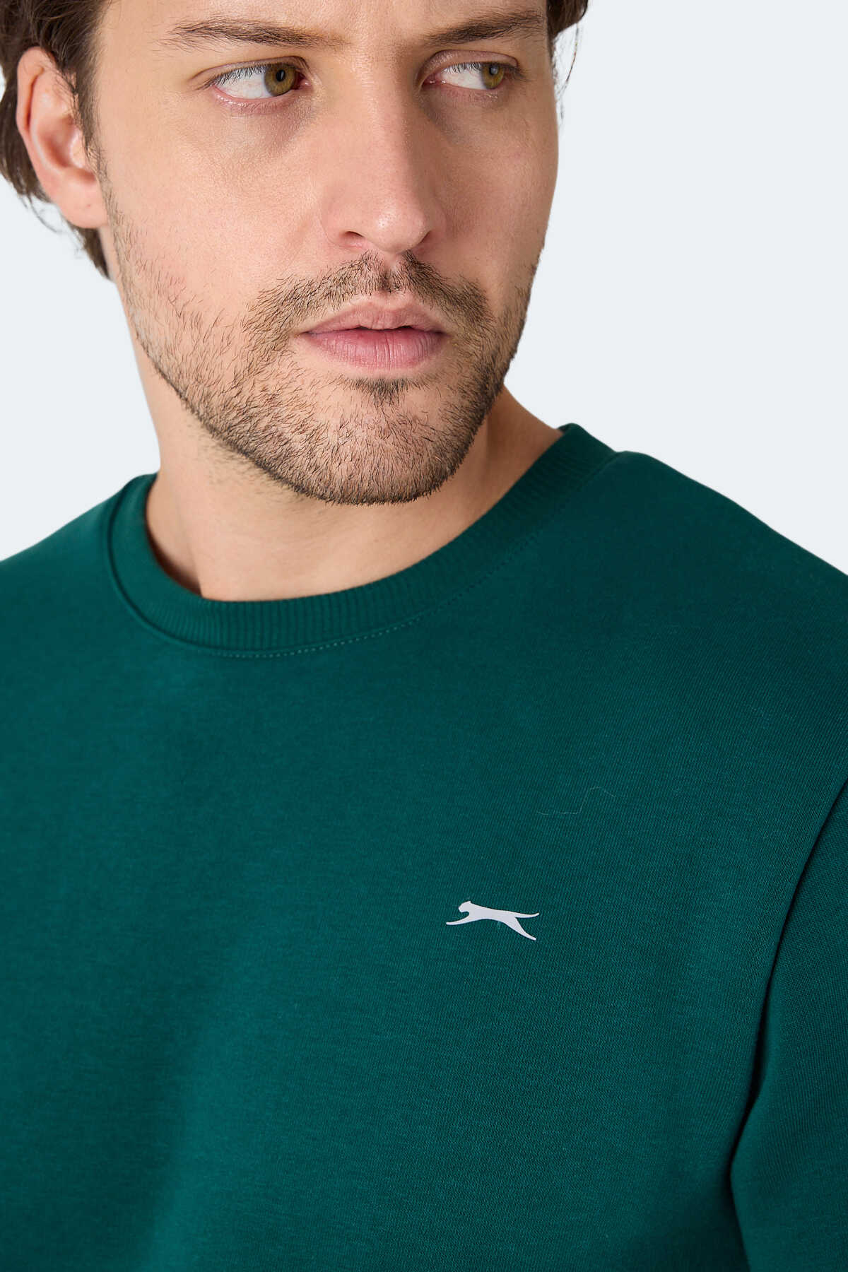 Slazenger MEGAR I Erkek Koyu Yeşil Sweatshırt Slazenger MEGAR I Erkek Koyu Yeşil Sweatshırt