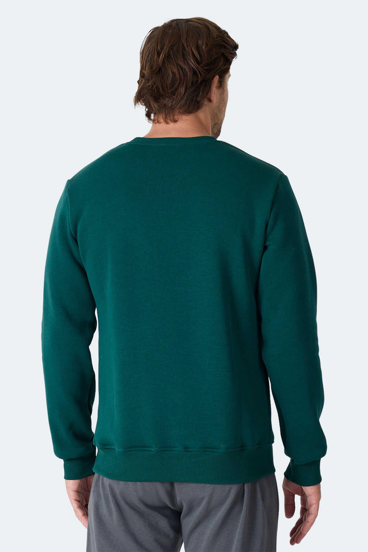 Slazenger MEGAR I Erkek Koyu Yeşil Sweatshırt Slazenger MEGAR I Erkek Koyu Yeşil Sweatshırt