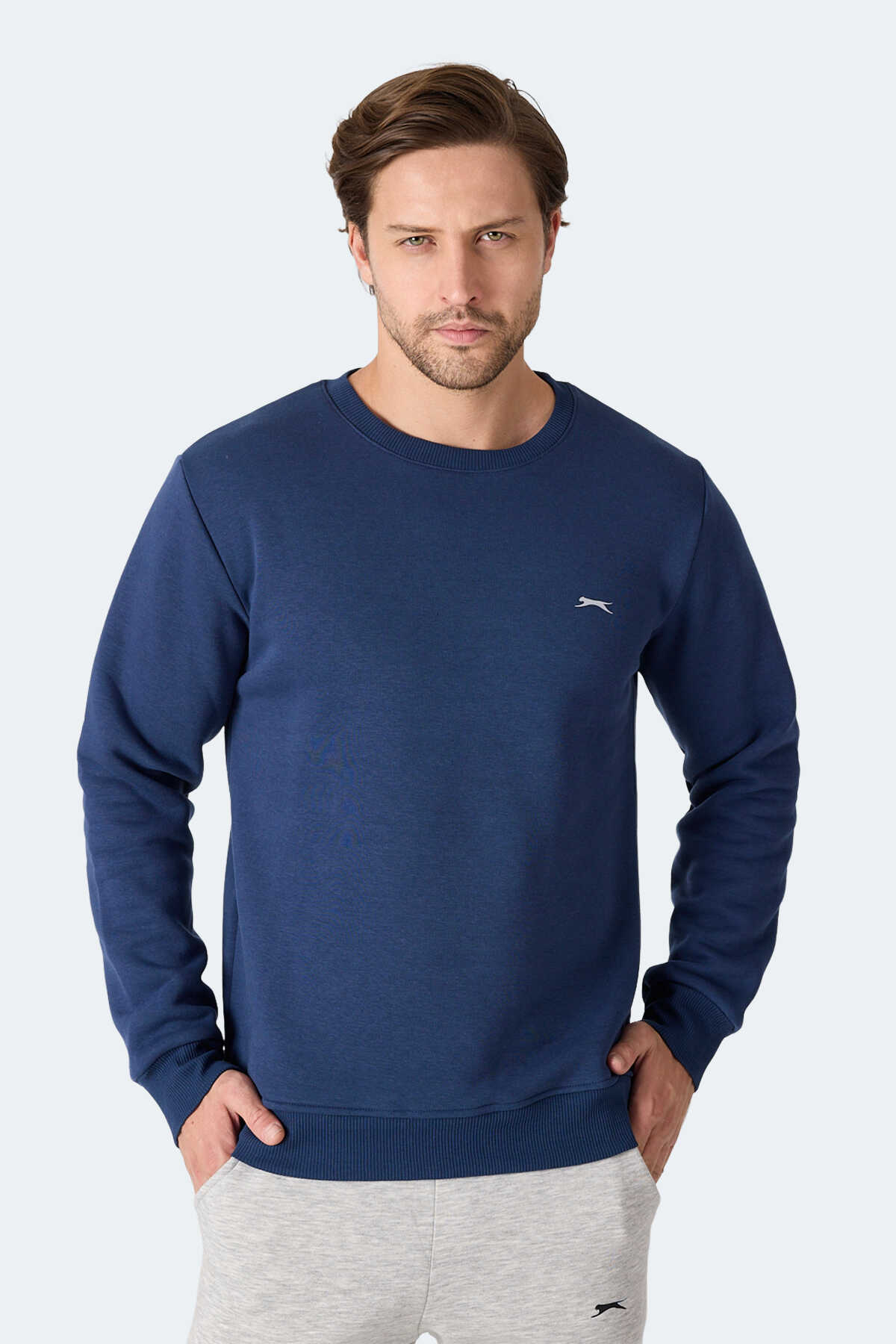 Slazenger - Slazenger MEGAR I Erkek Lacivert Sweatshirt