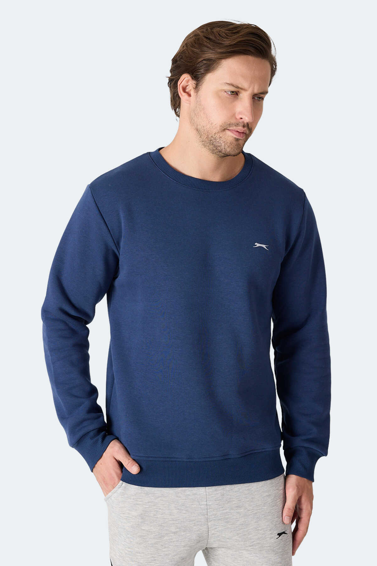 Slazenger MEGAR I Erkek Lacivert Sweatshırt Slazenger MEGAR I Erkek Lacivert Sweatshırt