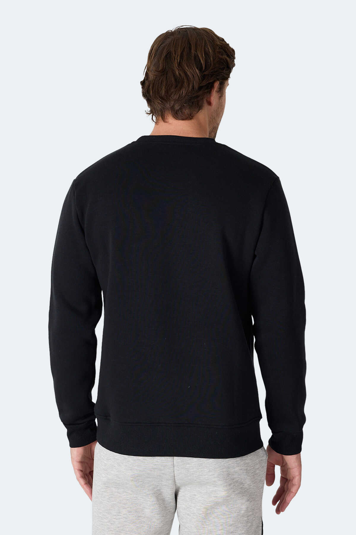 Slazenger MEGAR I Erkek Siyah Sweatshırt Slazenger MEGAR I Erkek Siyah Sweatshırt