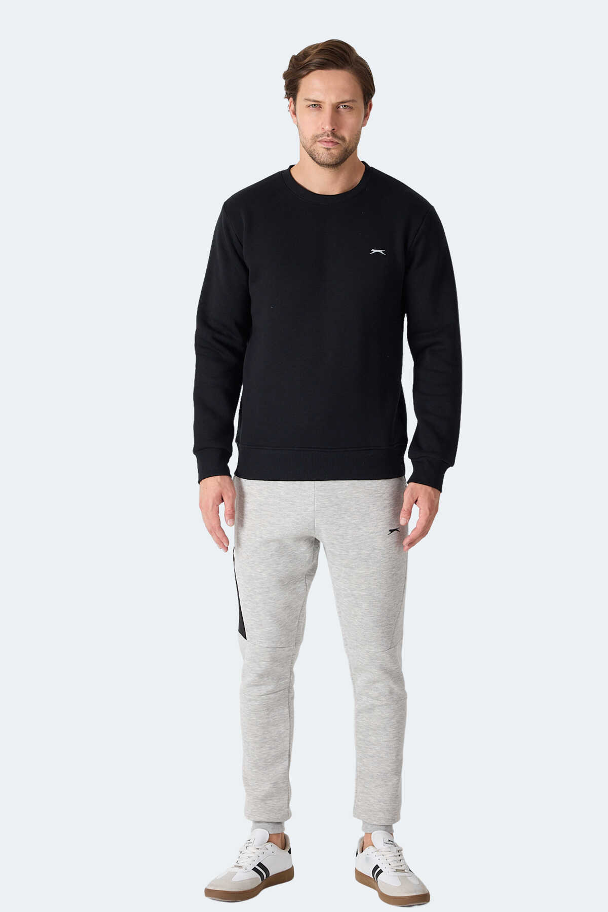 Slazenger MEGAR I Erkek Siyah Sweatshırt Slazenger MEGAR I Erkek Siyah Sweatshırt