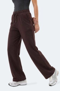 Slazenger - Slazenger MELORA I Kadın Bol Paça Kahve Eşofman Altı